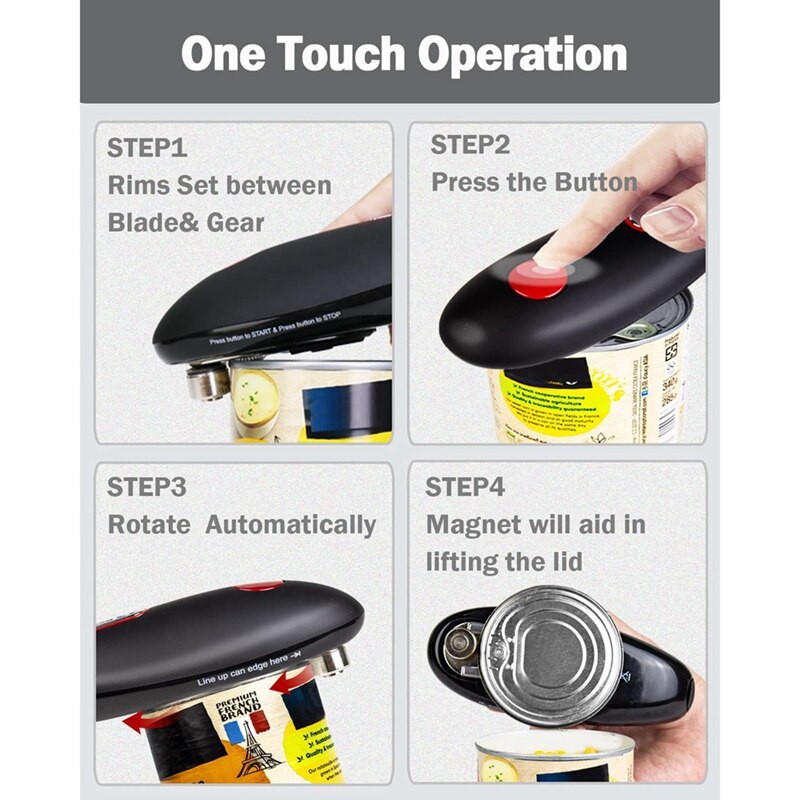 One Touch Automatic Electric Can Opener