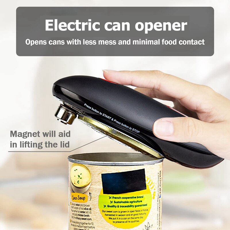 One Touch Automatic Electric Can Opener