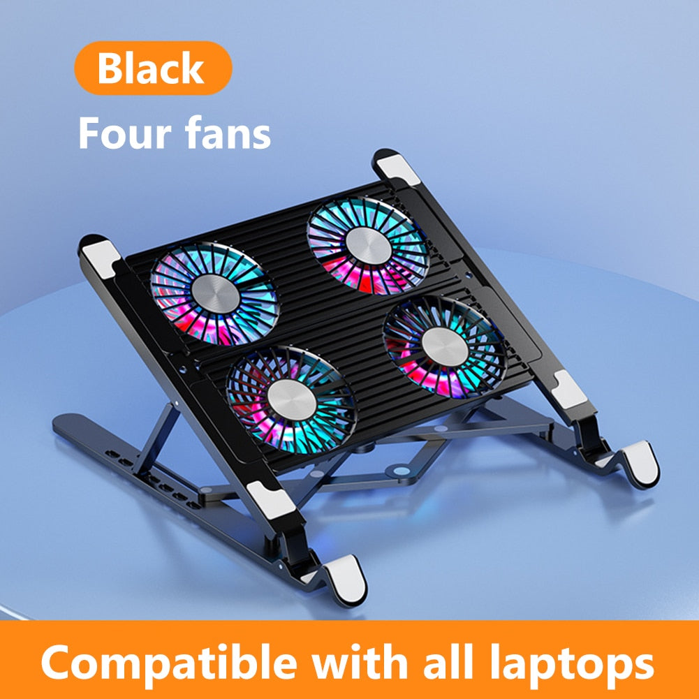 Laptop Stand with Fan Cooling Pad