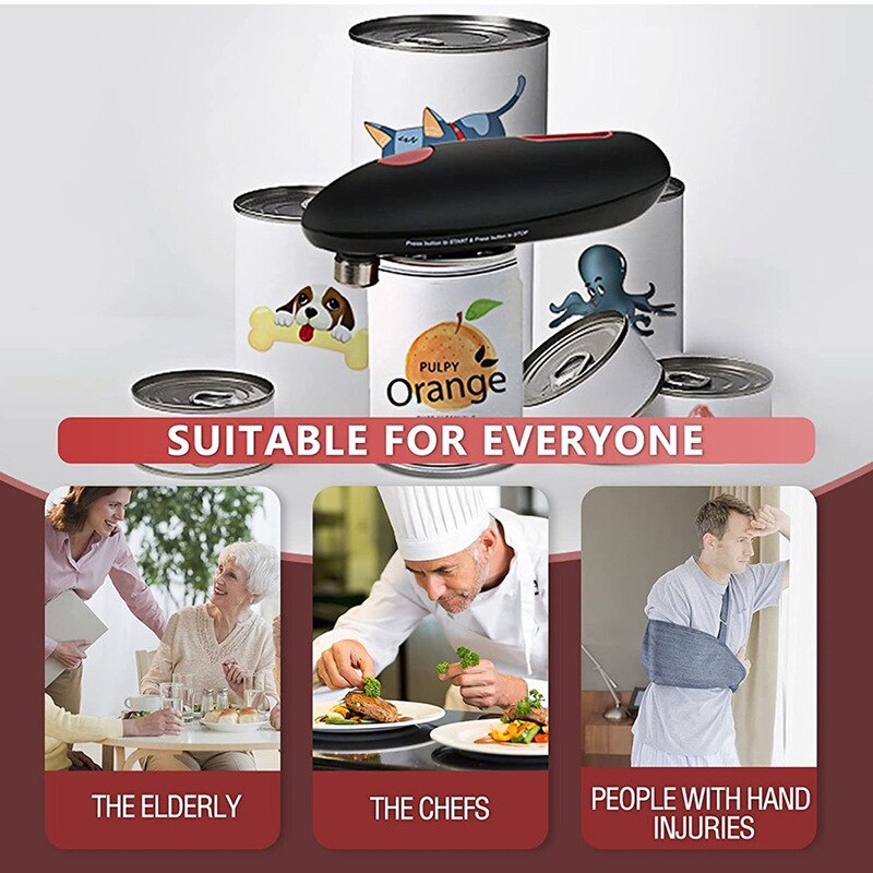 One Touch Automatic Electric Can Opener