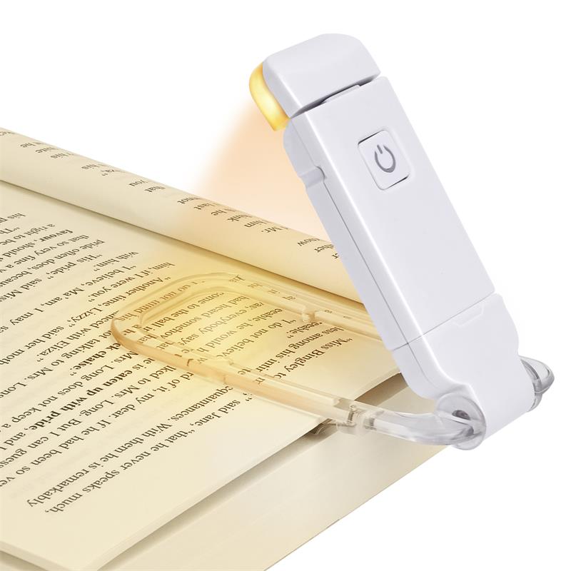 LED USB Rechargeable Book Reading Light Brightness Adjustable