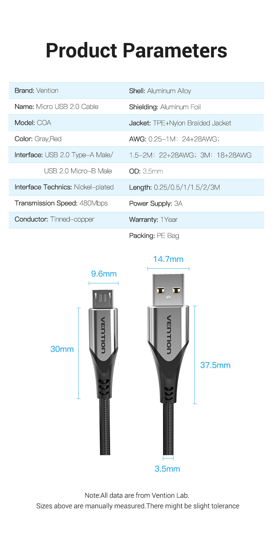 Nylon Fast Charger USB Type C Data Cable for Samsung