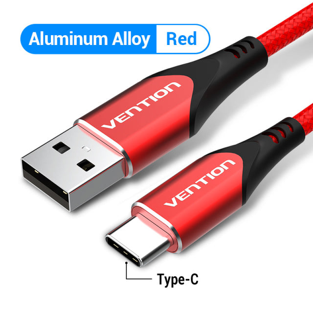 Nylon Fast Charger USB Type C Data Cable for Samsung